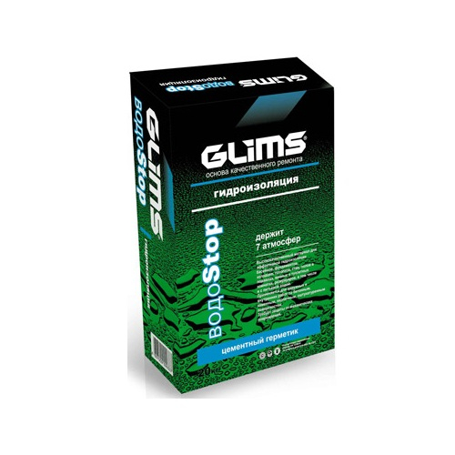 Гидроизоляционная смесь Глимс (Glims) Водоstop 20кг